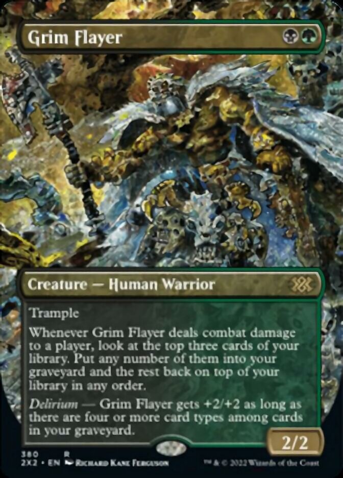 Grim Flayer (Borderless Alternate Art) [Double Masters 2022] | Gate City Games LLC