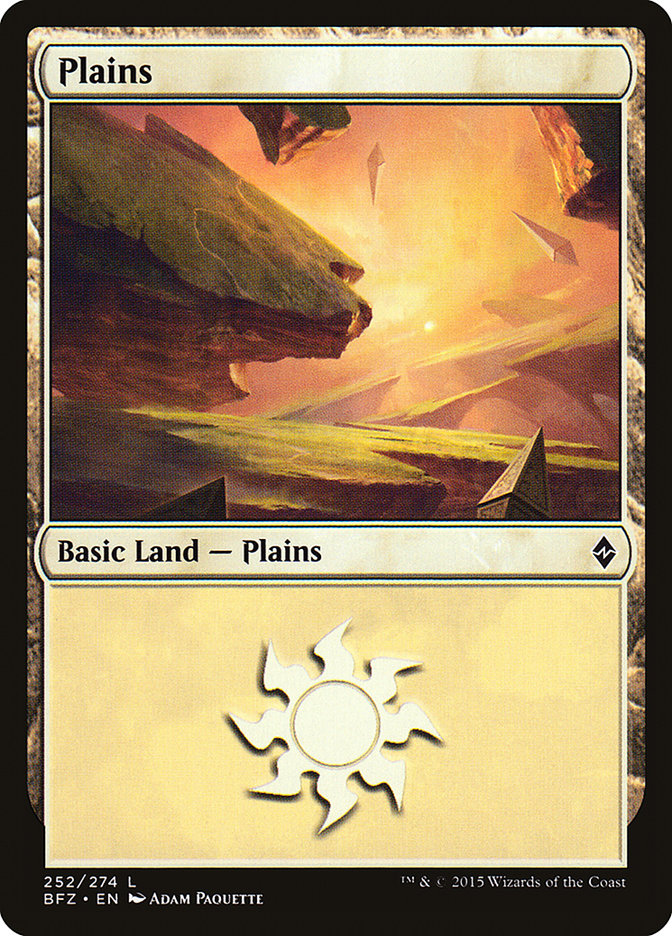 Plains (252) [Battle for Zendikar] | Gate City Games LLC