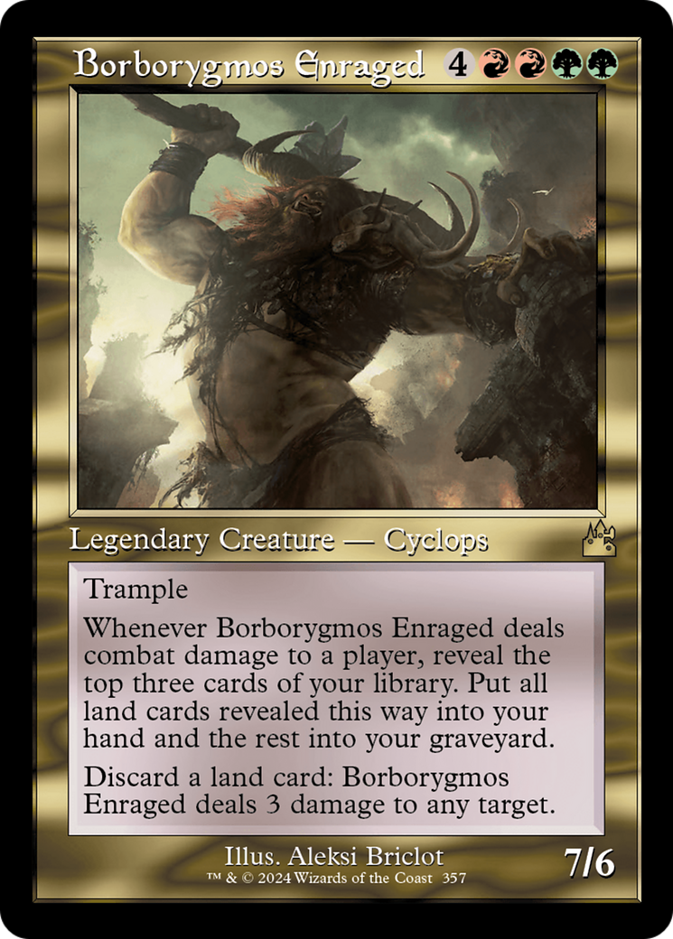Borborygmos Enraged (Retro Frame) [Ravnica Remastered] | Gate City Games LLC