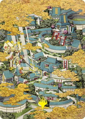 Plains 2 Art Card (Gold-Stamped Signature) [Kamigawa: Neon Dynasty Art Series] | Gate City Games LLC