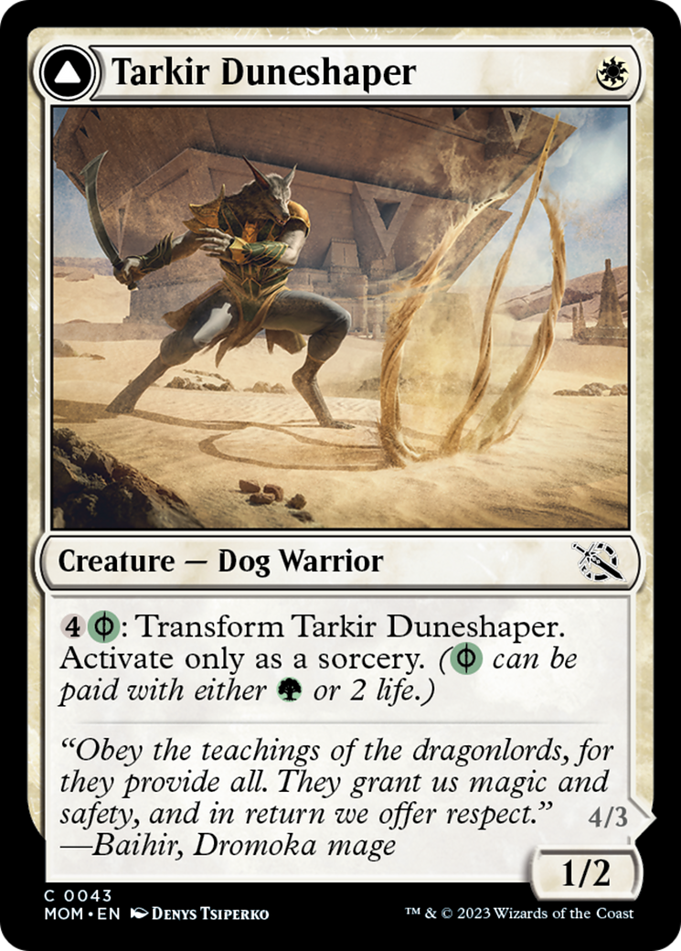 Tarkir Duneshaper // Burnished Dunestomper [March of the Machine] | Gate City Games LLC