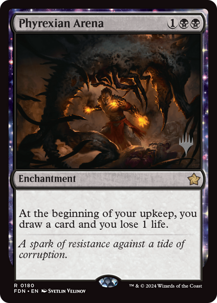 Phyrexian Arena [Foundations Promos] | Gate City Games LLC