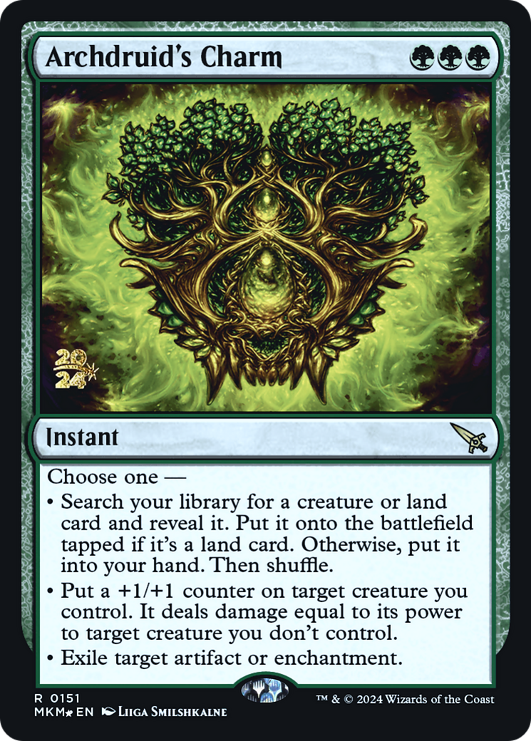 Archdruid's Charm [Murders at Karlov Manor Prerelease Promos] | Gate City Games LLC