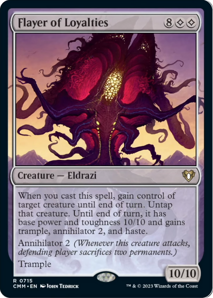 Flayer of Loyalties [Commander Masters] | Gate City Games LLC
