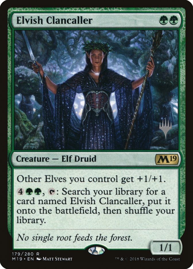 Elvish Clancaller (Promo Pack) [Core Set 2019 Promos] | Gate City Games LLC