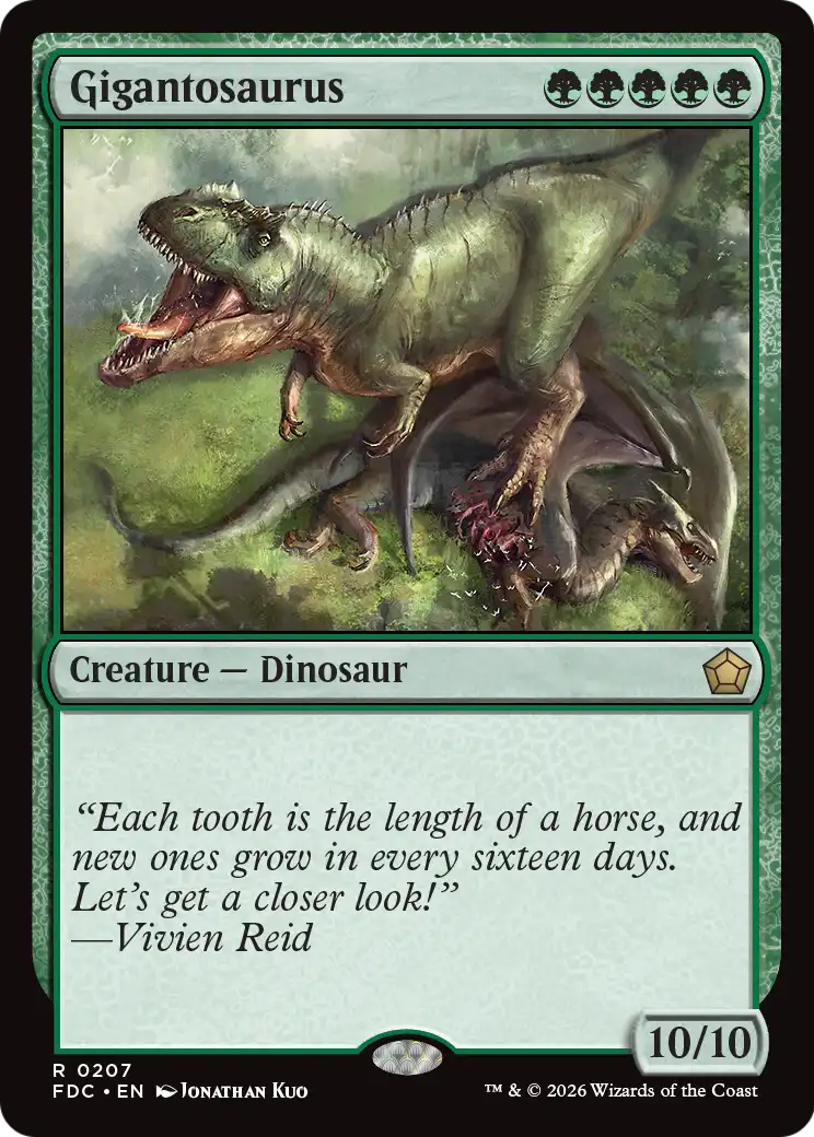 Gigantosaurus [Foundations Commander] | Gate City Games LLC