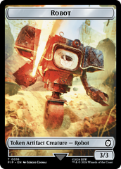 Robot // Food (0014) Double-Sided Token [Fallout Tokens] | Gate City Games LLC