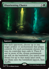 Disorienting Choice (Extended Art) [Duskmourn: House of Horror Commander] | Gate City Games LLC