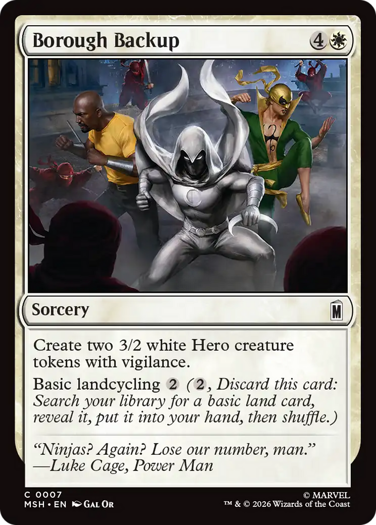 Borough Backup [Marvel Super Heroes] | Gate City Games LLC