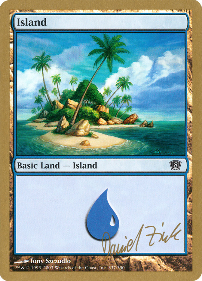 Island (dz337) (Daniel Zink) [World Championship Decks 2003] | Gate City Games LLC