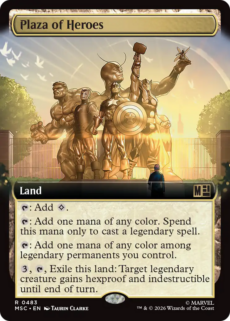 Plaza of Heroes (Extended Art) [Marvel Super Heroes Commander] | Gate City Games LLC