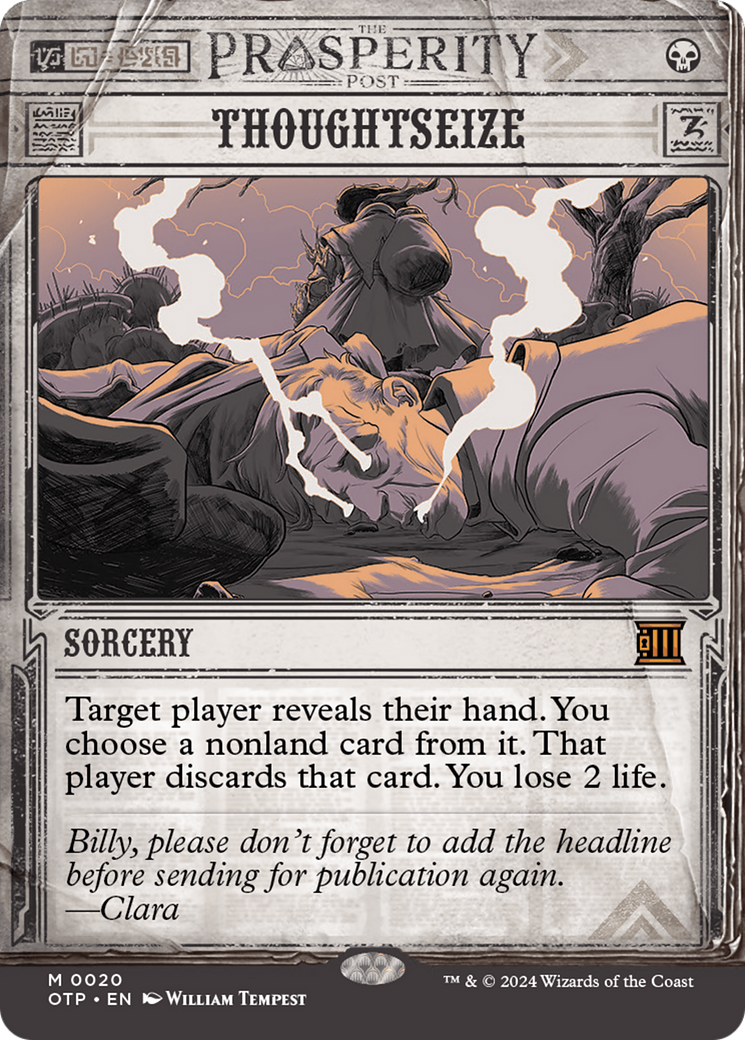 Thoughtseize [Outlaws of Thunder Junction: Breaking News] | Gate City Games LLC