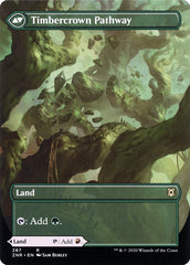 Cragcrown Pathway // Timbercrown Pathway (Borderless Alternate Art) [Zendikar Rising] | Gate City Games LLC