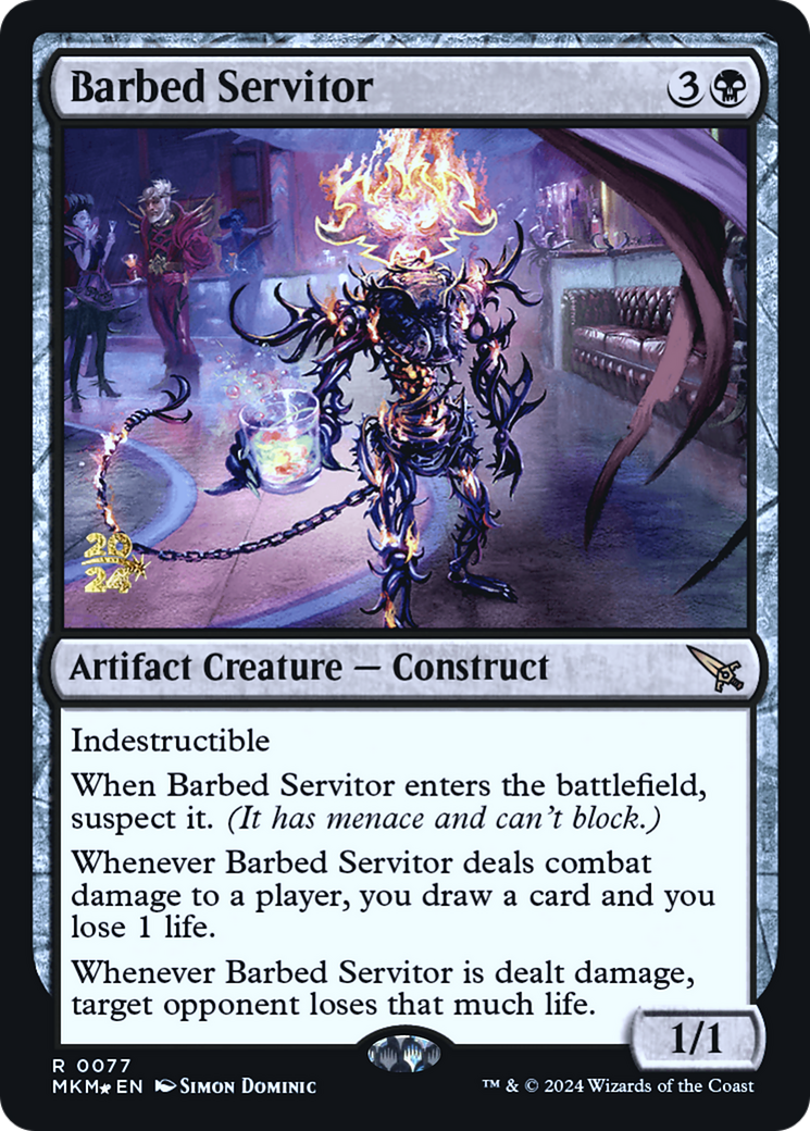 Barbed Servitor [Murders at Karlov Manor Prerelease Promos] | Gate City Games LLC