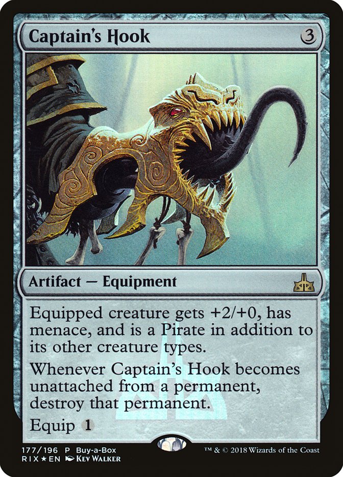Captain's Hook (Buy-A-Box) [Rivals of Ixalan Promos] | Gate City Games LLC
