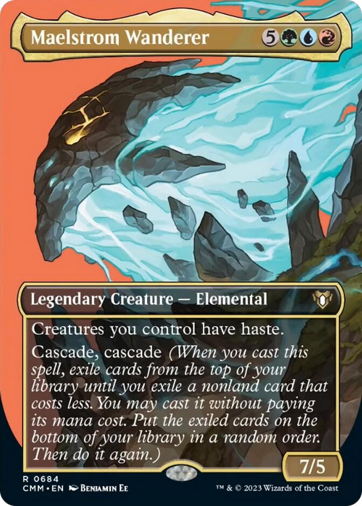 Maelstrom Wanderer (Borderless Profile) [Commander Masters] | Gate City Games LLC