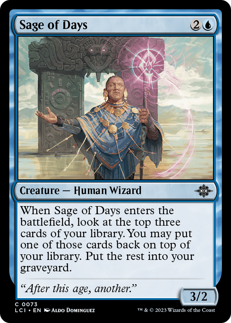 Sage of Days [The Lost Caverns of Ixalan] | Gate City Games LLC