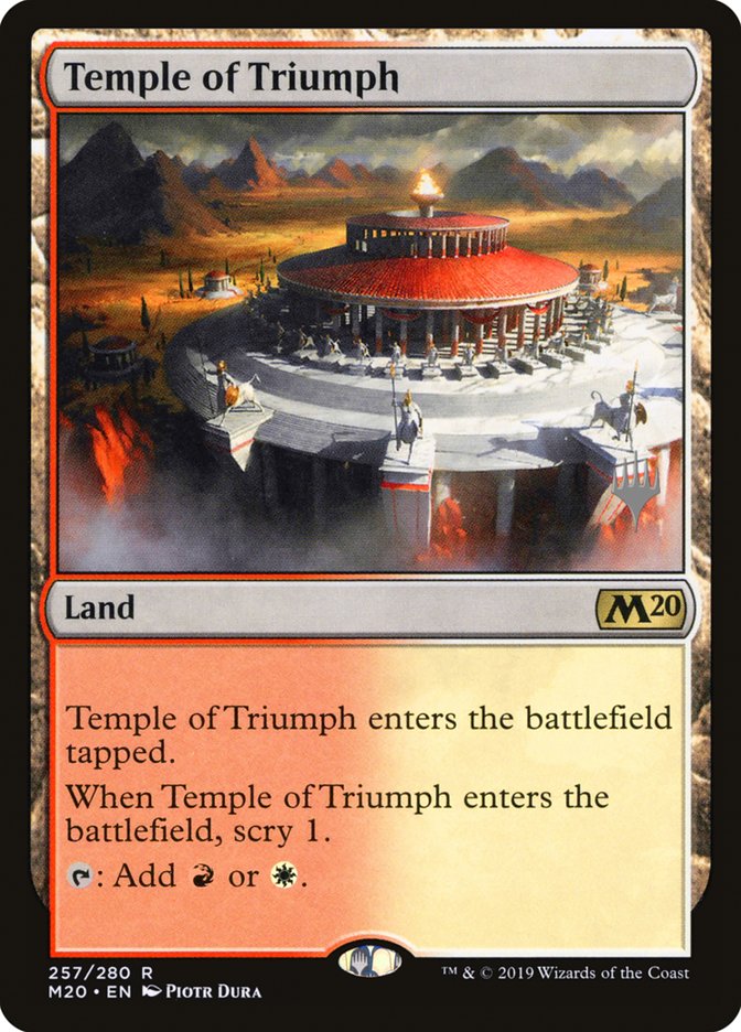Temple of Triumph (Promo Pack) [Core Set 2020 Promos] | Gate City Games LLC