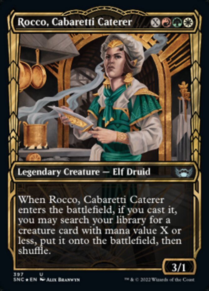 Rocco, Cabaretti Caterer (Showcase Golden Age Gilded Foil) [Streets of New Capenna] | Gate City Games LLC