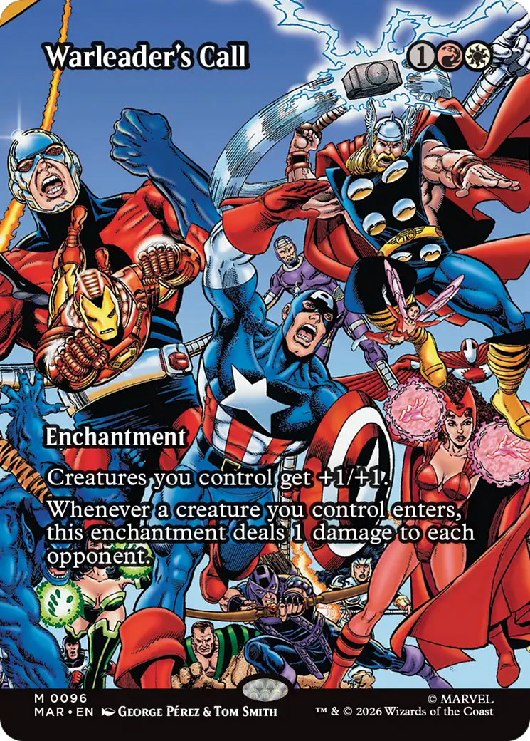 Warleader's Call (Borderless) [Marvel Universe: Eternal-Legal] | Gate City Games LLC