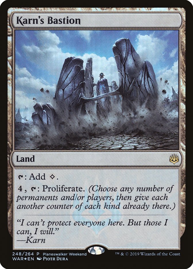 Karn's Bastion (Planeswalker Weekend) [War of the Spark Promos] | Gate City Games LLC