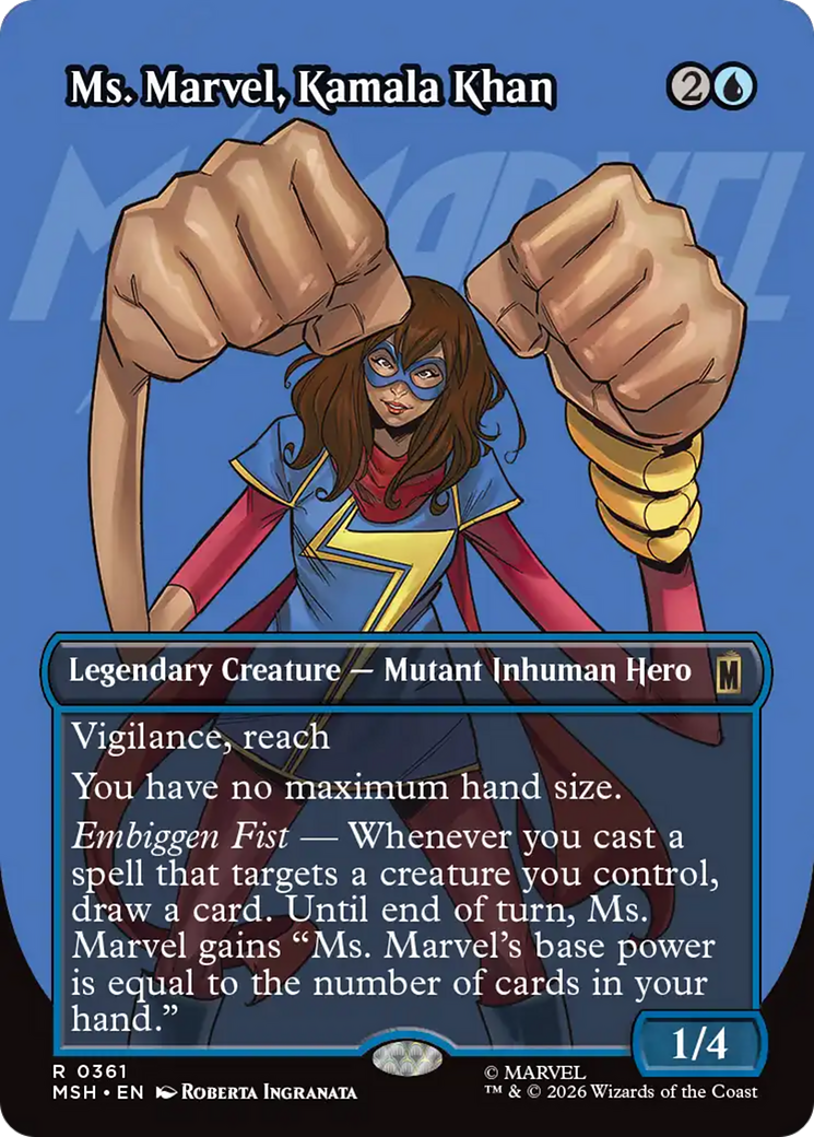 Ms. Marvel, Kamala Khan (Borderless) [Marvel Super Heroes] | Gate City Games LLC