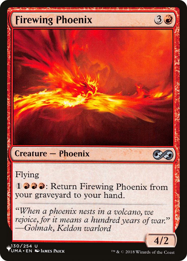 Firewing Phoenix [The List Reprints] | Gate City Games LLC