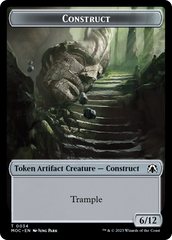 Phyrexian Golem // Construct Double-Sided Token [March of the Machine Commander Tokens] | Gate City Games LLC