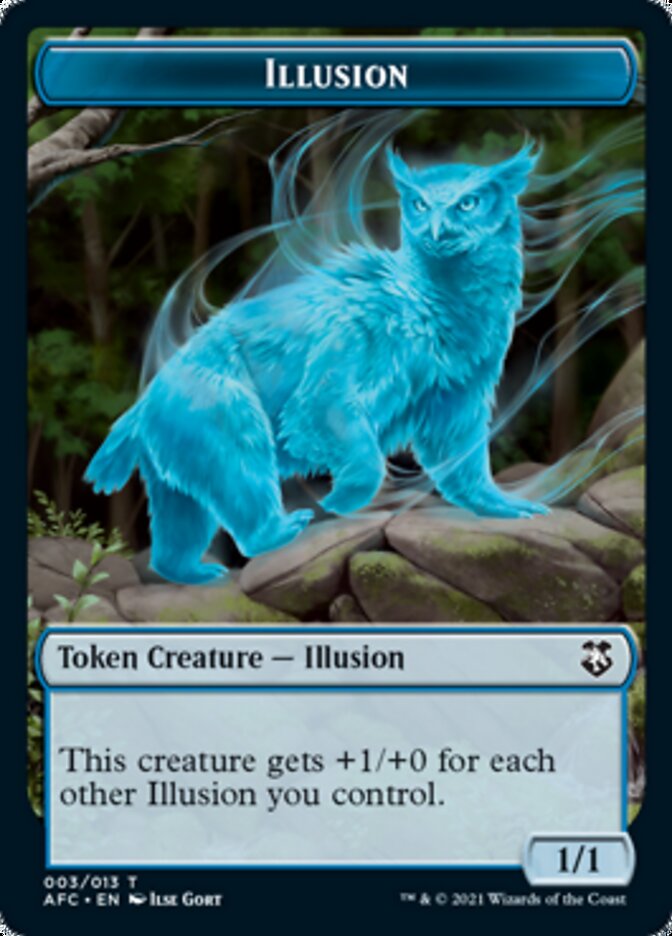 Champion of Wits // Illusion Double-Sided Token [Dungeons & Dragons: Adventures in the Forgotten Realms Commander Tokens] | Gate City Games LLC