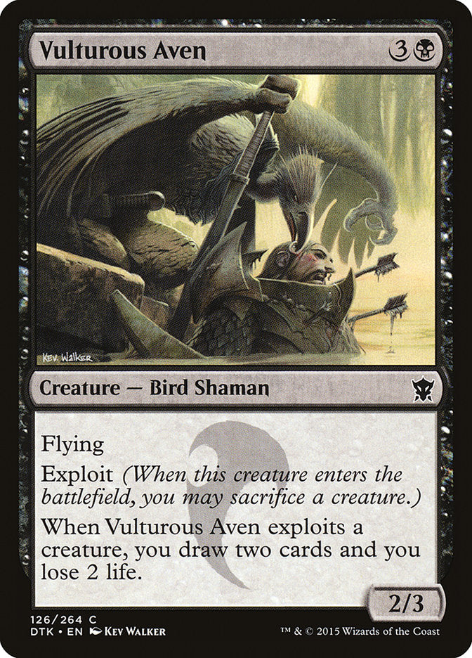 Vulturous Aven [Dragons of Tarkir] | Gate City Games LLC