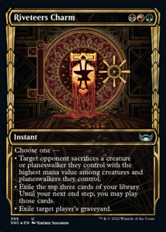 Riveteers Charm (Showcase Golden Age Gilded Foil) [Streets of New Capenna] | Gate City Games LLC