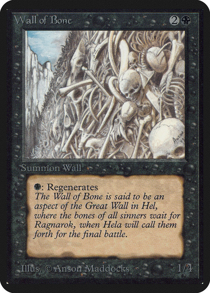 Wall of Bone [Alpha Edition] | Gate City Games LLC