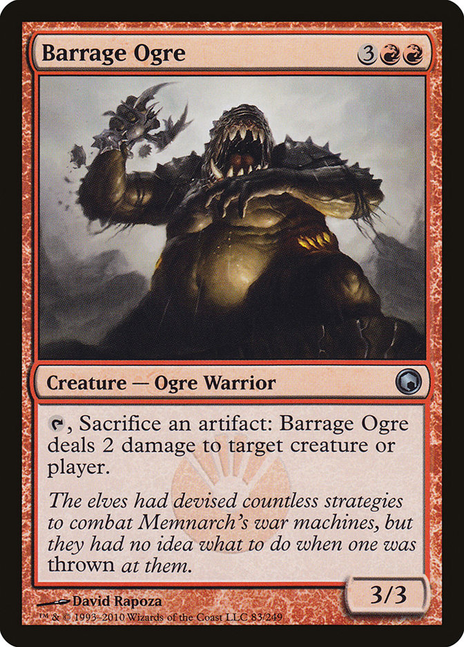 Barrage Ogre [Scars of Mirrodin] | Gate City Games LLC