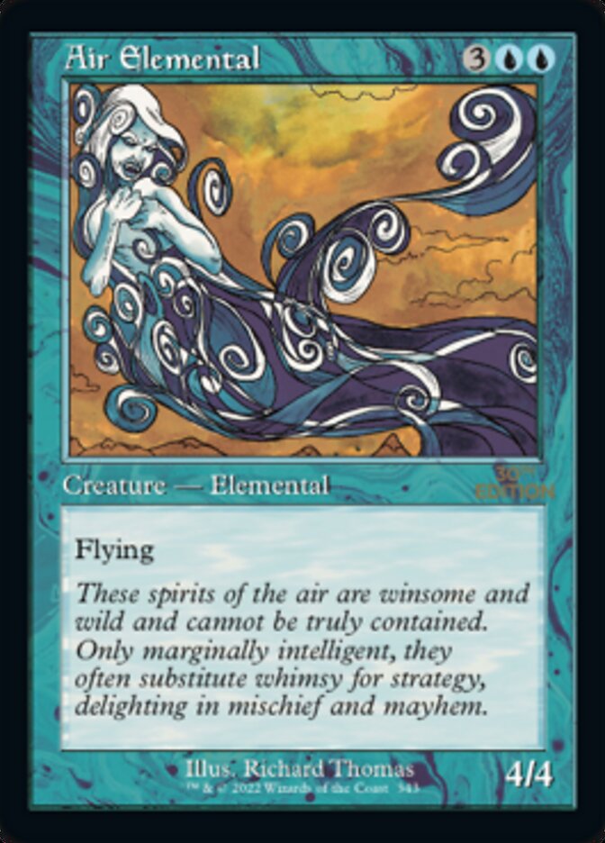 Air Elemental (Retro) [30th Anniversary Edition] | Gate City Games LLC