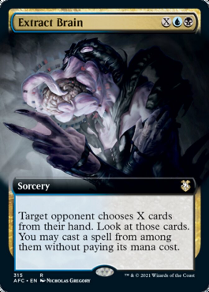 Extract Brain (Extended Art) [Dungeons & Dragons: Adventures in the Forgotten Realms Commander] | Gate City Games LLC