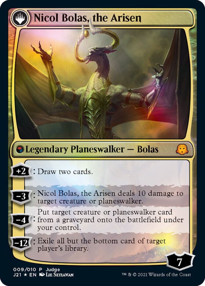 Nicol Bolas, the Ravager // Nicol Bolas, the Arisen [Judge Gift Cards 2021] | Gate City Games LLC