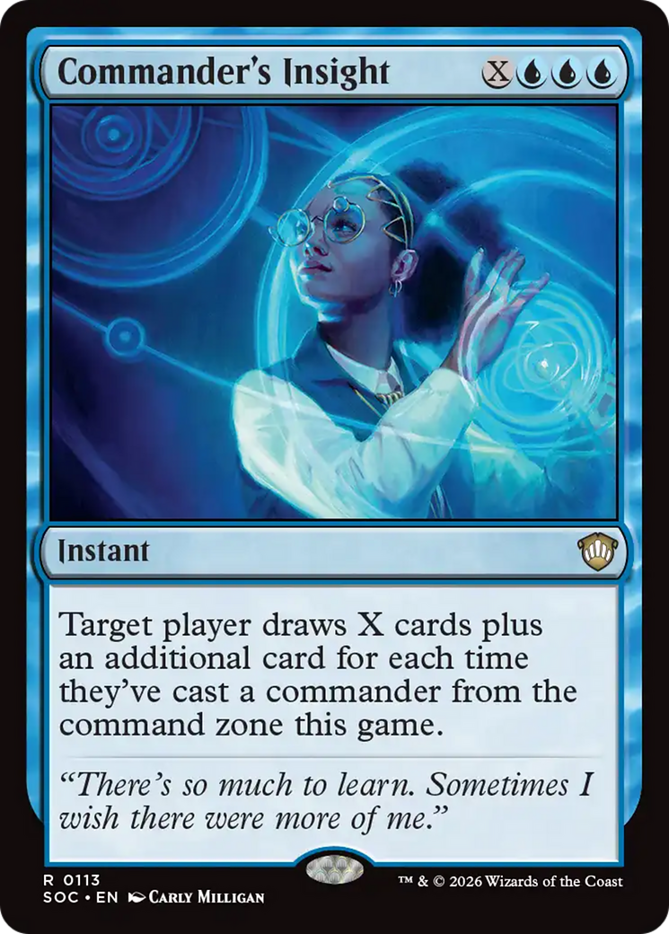 Commander's Insight [Secrets of Strixhaven Commander] | Gate City Games LLC