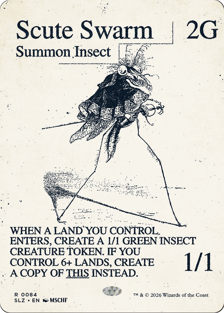 Scute Swarm (0084) [Secret Lair x MSCHF: The Zeta Set] | Gate City Games LLC