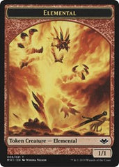 Elemental (008) // Serra the Benevolent Emblem (020) Double-Sided Token [Modern Horizons Tokens] | Gate City Games LLC