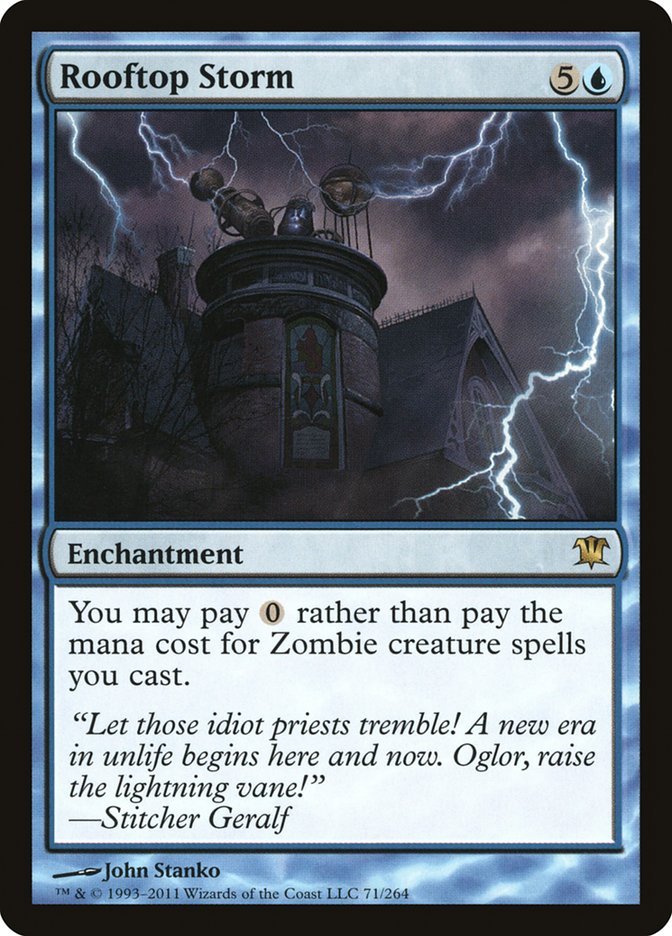 Rooftop Storm [Innistrad] | Gate City Games LLC