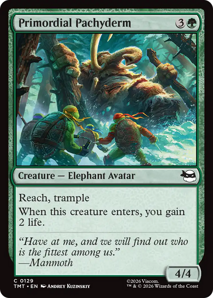 Primordial Pachyderm [Teenage Mutant Ninja Turtles] | Gate City Games LLC