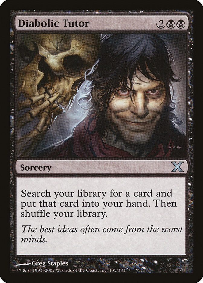 Diabolic Tutor [Tenth Edition] | Gate City Games LLC