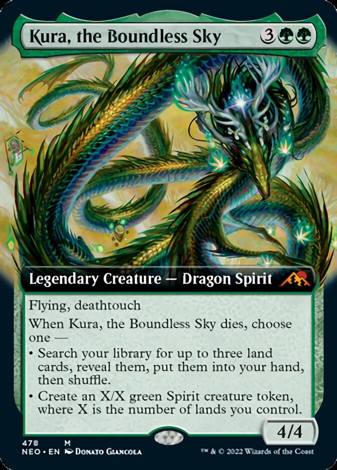 Kura, the Boundless Sky (Extended Art) [Kamigawa: Neon Dynasty] | Gate City Games LLC
