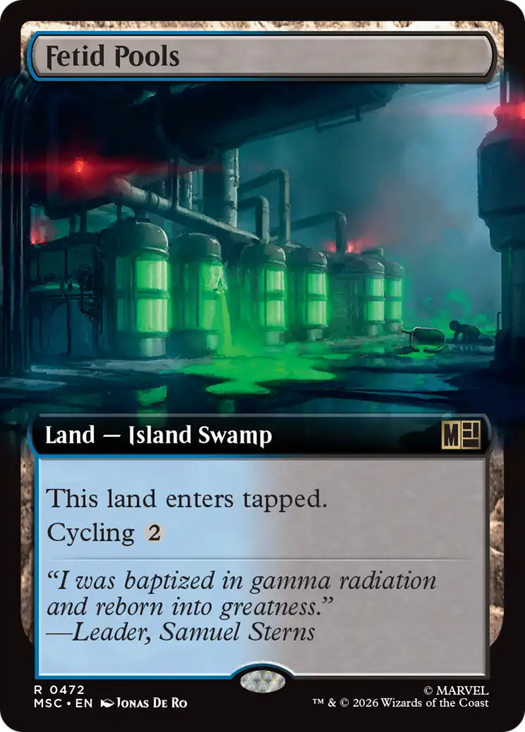 Fetid Pools (Extended Art) [Marvel Super Heroes Commander] | Gate City Games LLC