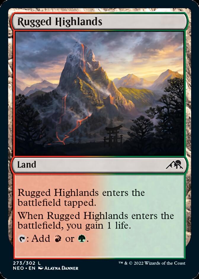 Rugged Highlands [Kamigawa: Neon Dynasty] | Gate City Games LLC
