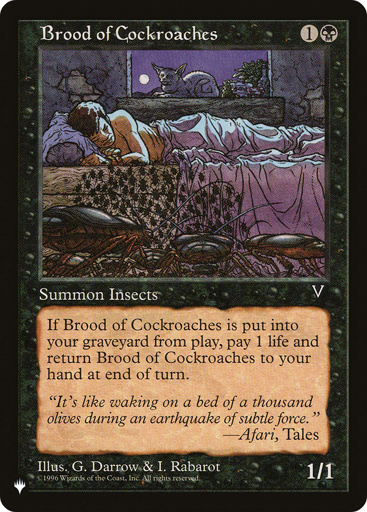 Brood of Cockroaches [The List] | Gate City Games LLC