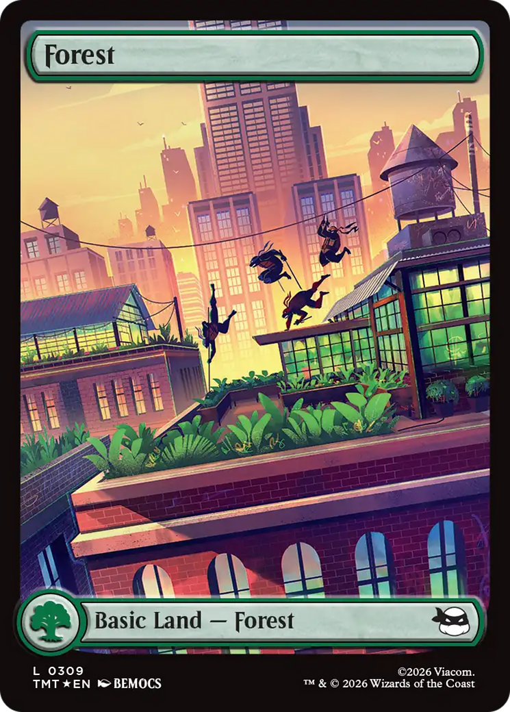 Forest (0309) (Surge Foil) [Teenage Mutant Ninja Turtles] | Gate City Games LLC