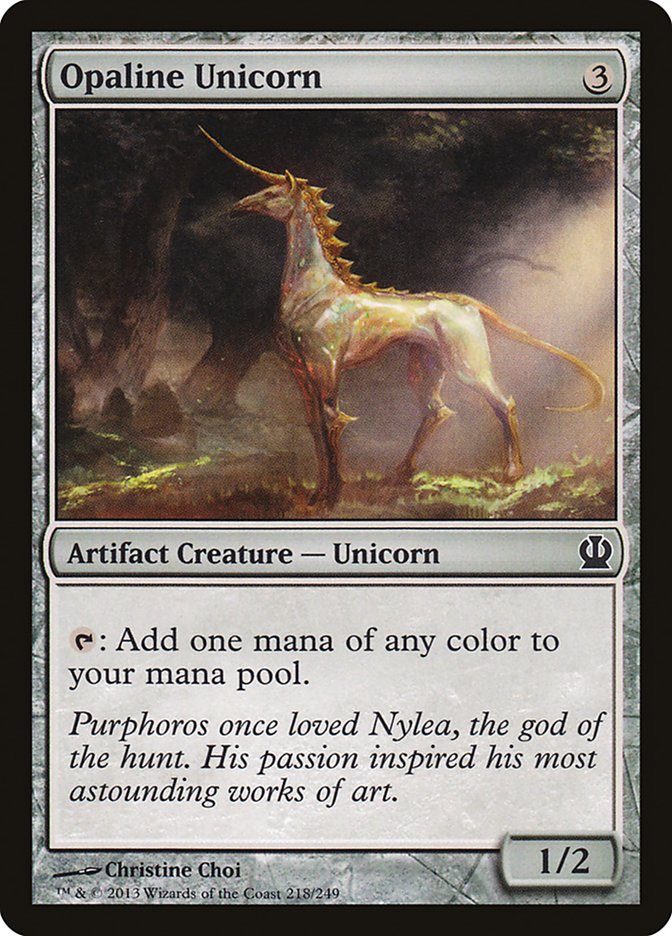 Opaline Unicorn [Theros] | Gate City Games LLC
