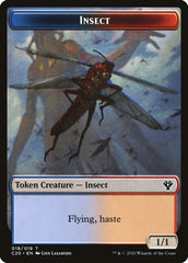 Drake // Insect (018) Double-Sided Token [Commander 2020 Tokens] | Gate City Games LLC