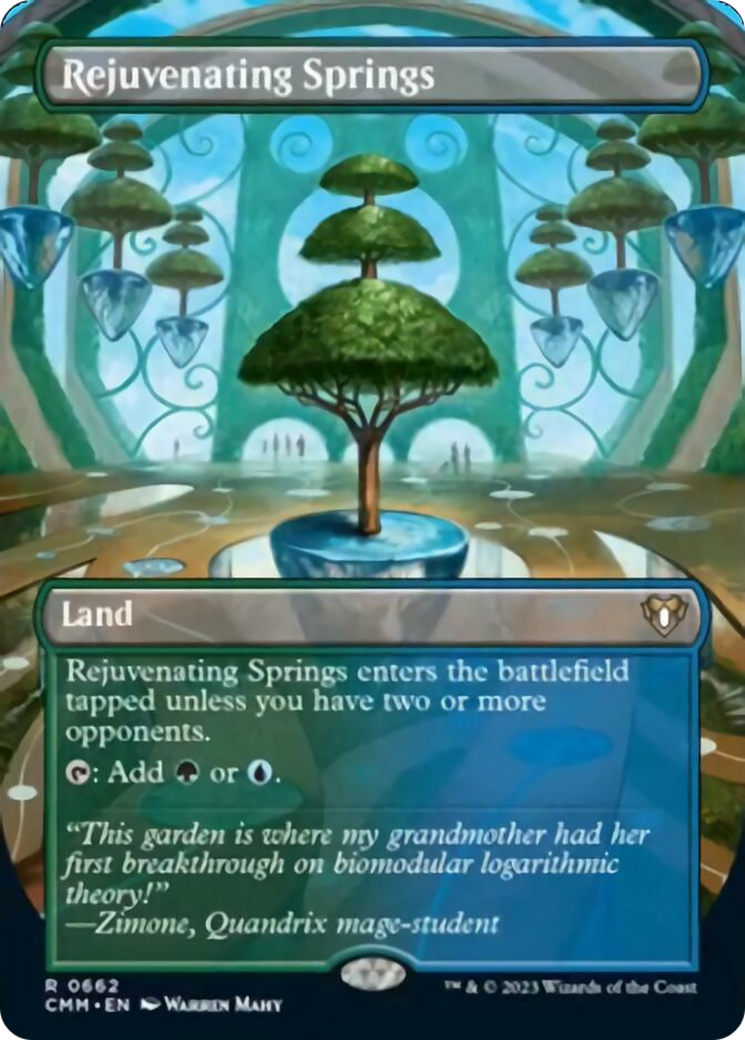 Rejuvenating Springs (Borderless Alternate Art) [Commander Masters] | Gate City Games LLC